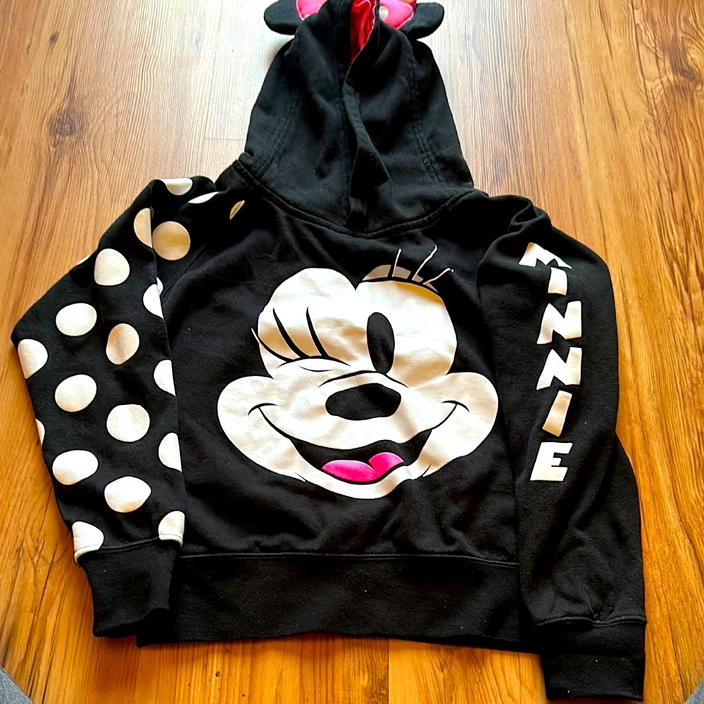 Disney Minnie‎ Mouse Black Hoodie for girls